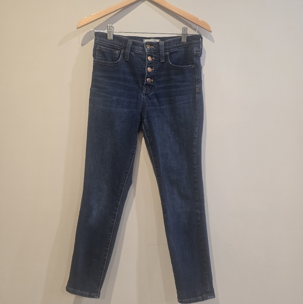 Madewell High Rise Indigo Skinny Jeans
